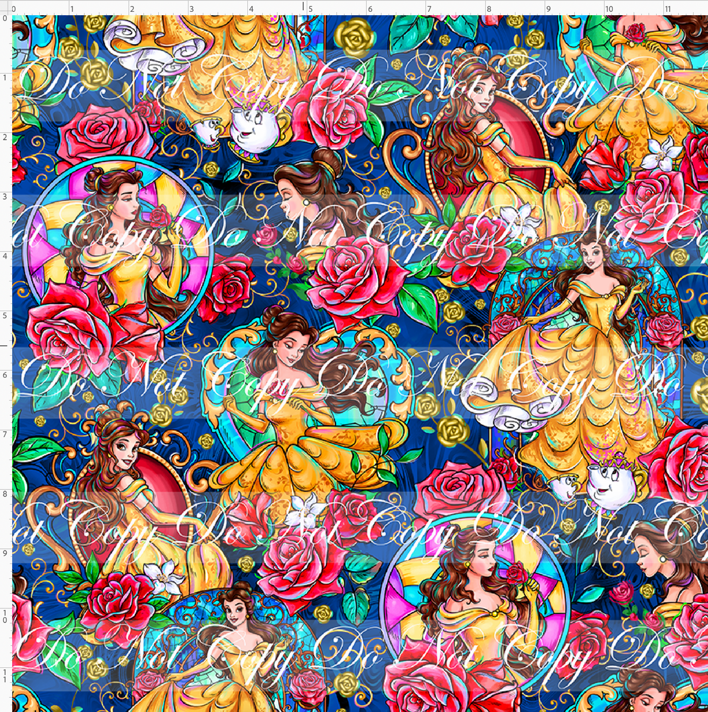 Castle of Roses - Main Design #4 - Portraits - Dark Blue