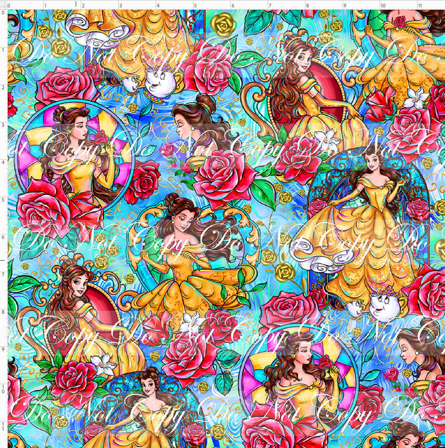 Castle of Roses - Main Design #4 - Portraits - Teal
