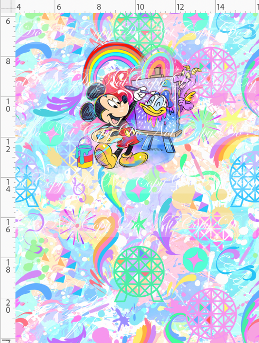 Celebrate the arts -panel - boy mouse - child - color