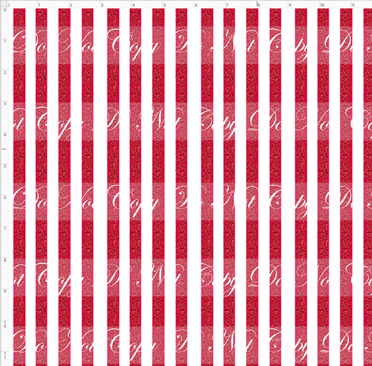 Cherry Tree Lane - Red Glitter Stripes