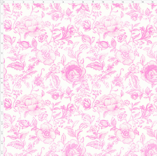 Chinoiserie Floral - Pink - Regular Scale