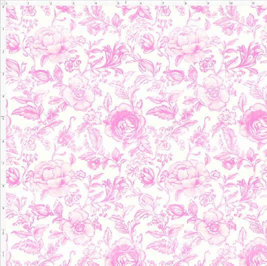Chinoiserie Floral - Pink - Small Scale