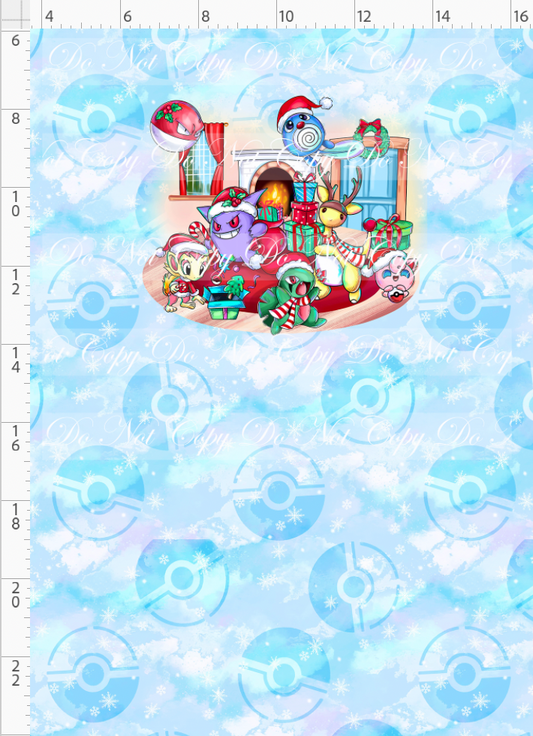 Christmas Critters - Panel - Fireplace - Child