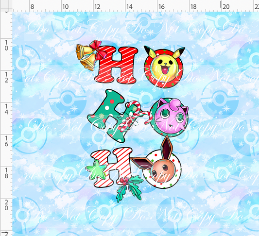 Christmas Critters - Panel - Ho Ho Ho - Adult