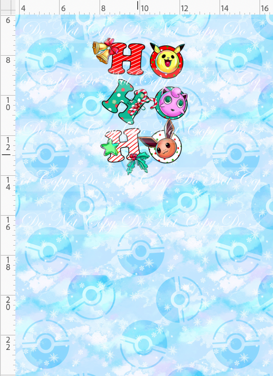 Christmas Critters - Panel - Ho Ho Ho - child