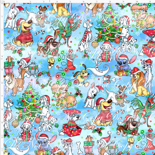 Christmas Dogs - Main - Pastel - REGULAR SCALE