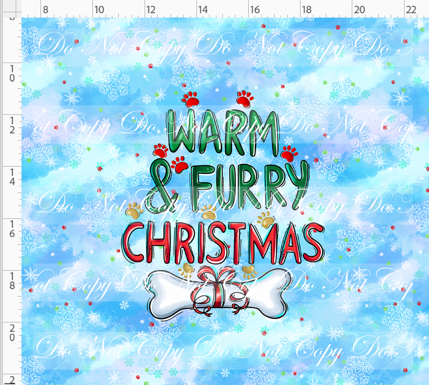 Christmas Dogs - Panel - Warm & Furry - ADULT