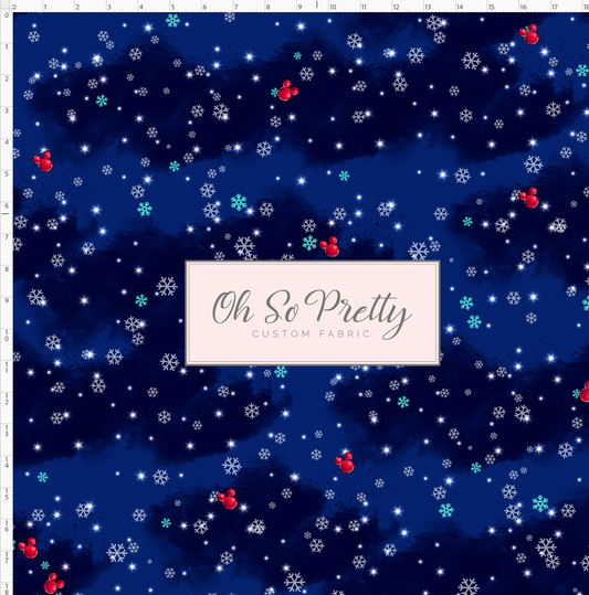 Christmas Globes - Background - Navy