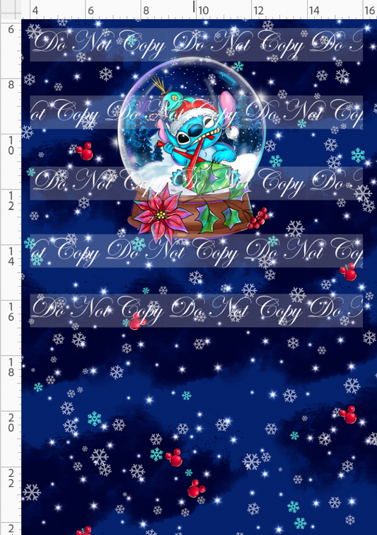 Christmas Globes - Panel - 626 Globe - Navy - child