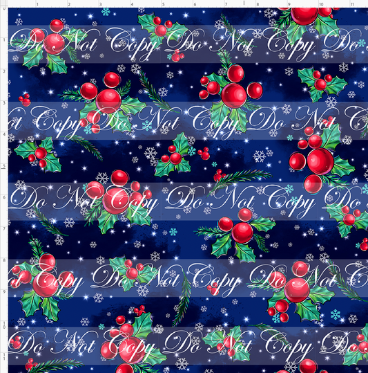 Christmas Globes - berries - regular scale