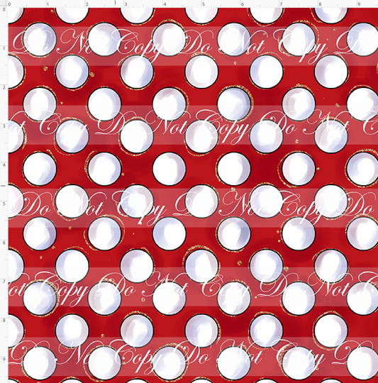 Christmas Mouse Classic-dots-red