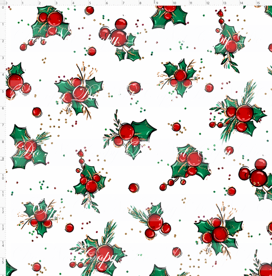 Christmas Mouse Classic-holly-white-large scale