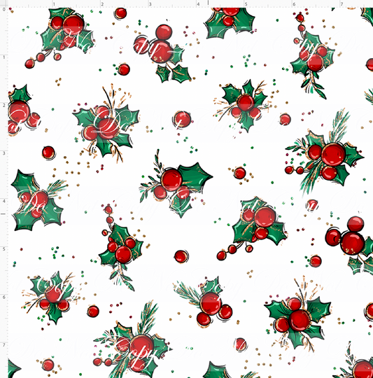 Christmas Mouse Classic-holly-white-small scale