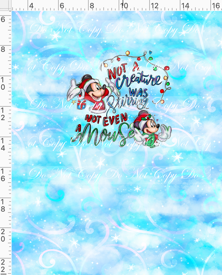 Christmas Mouse Favorite Doodles-Panel-Blue-Snacks-child