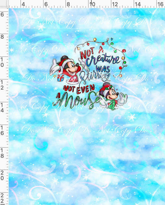 Christmas Mouse Favorite Doodles - Panel - Blue - Snacks - child