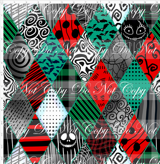 Christmas Town - Argyle Patches - Large Scale