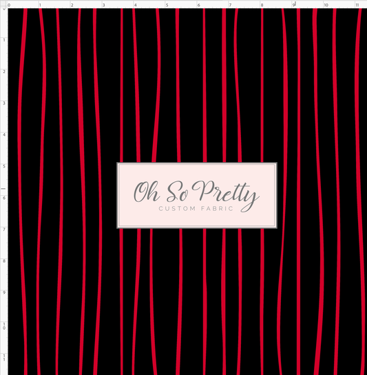 Christmas Town - Jack Stripe - Red Black