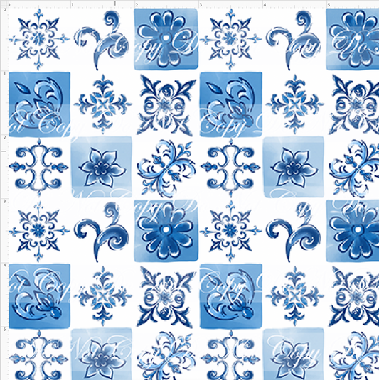 Citrus Sol - Blue Tiles - Small Scale