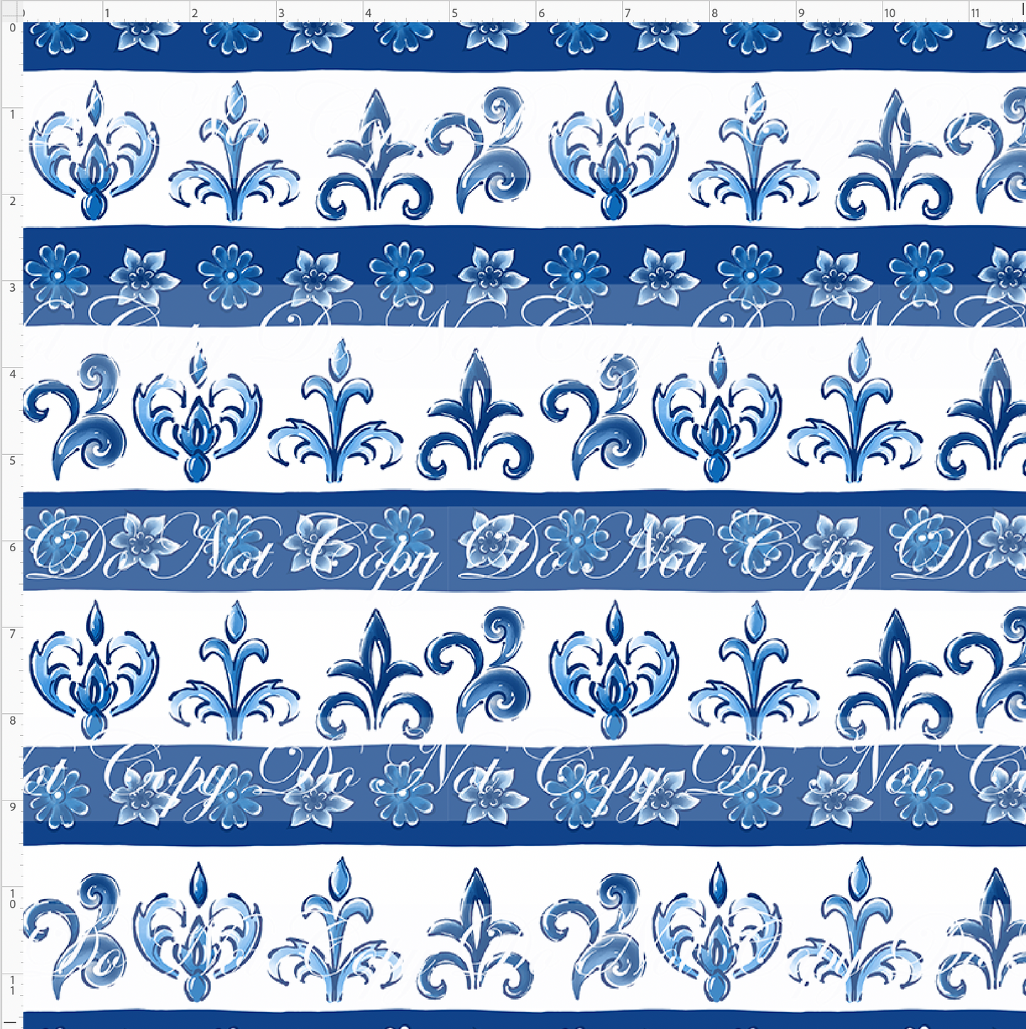 Citrus Sol - Blue rows - Regular Scale