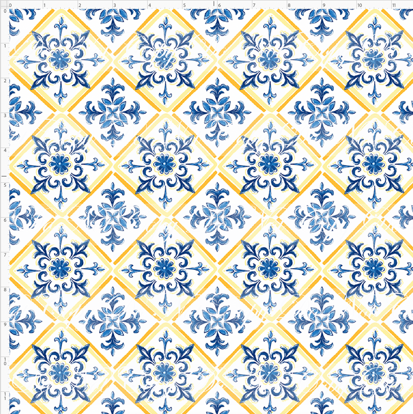 Citrus Sol - Geometric Yellow - Regular Scale