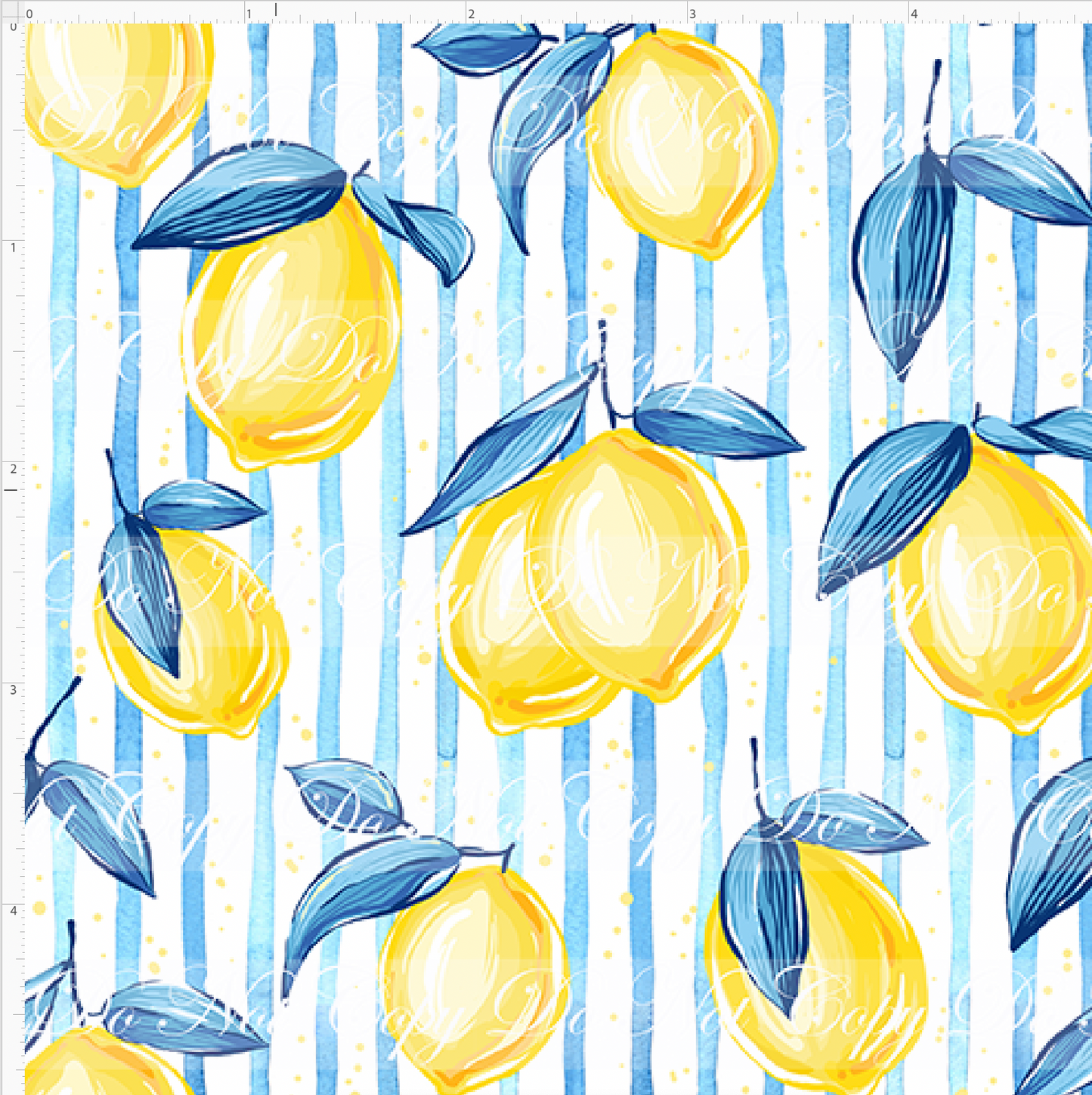 Citrus Sol - Lemon Stripes - Small Scale