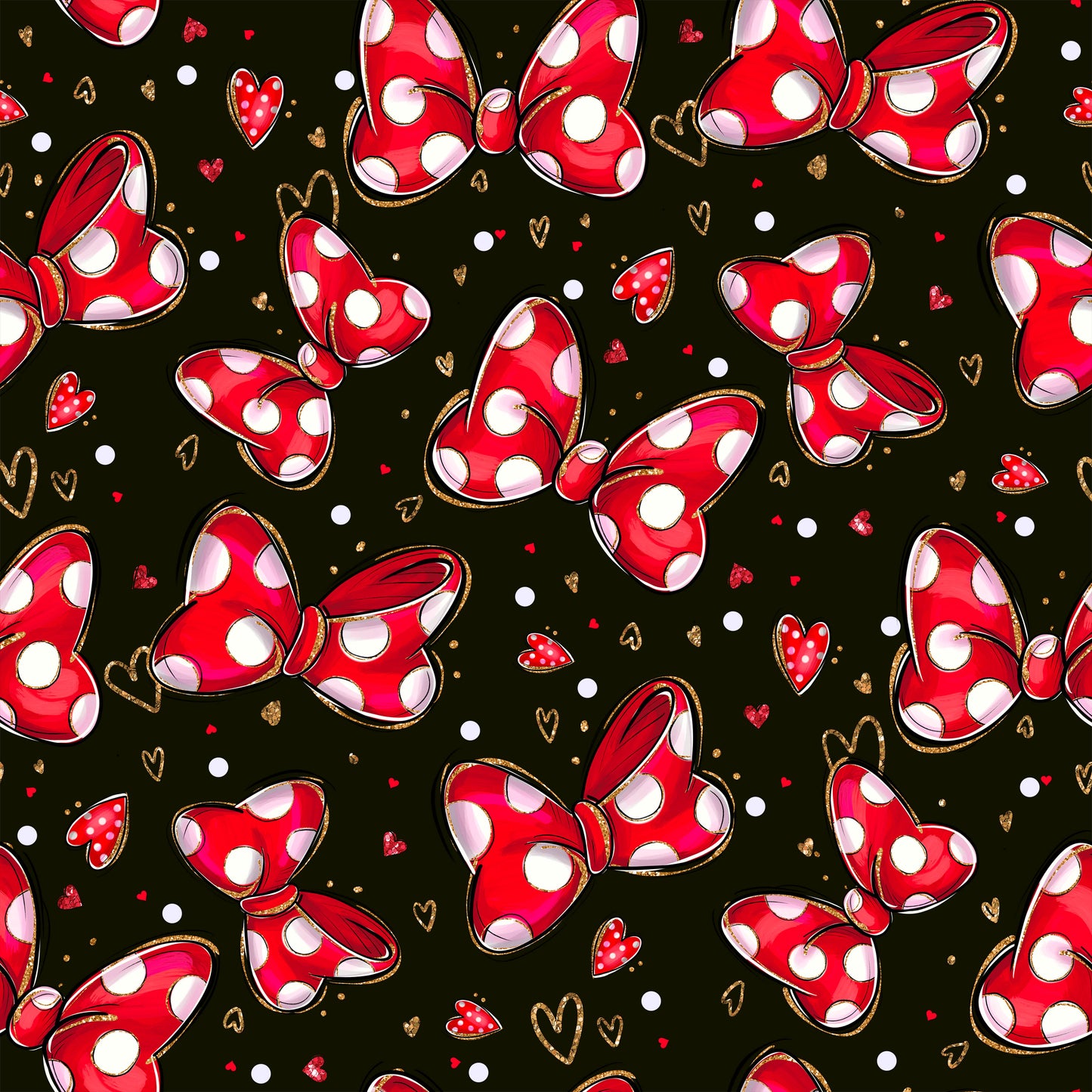 Classic Mouse-bows-black-regular scale (12x12)