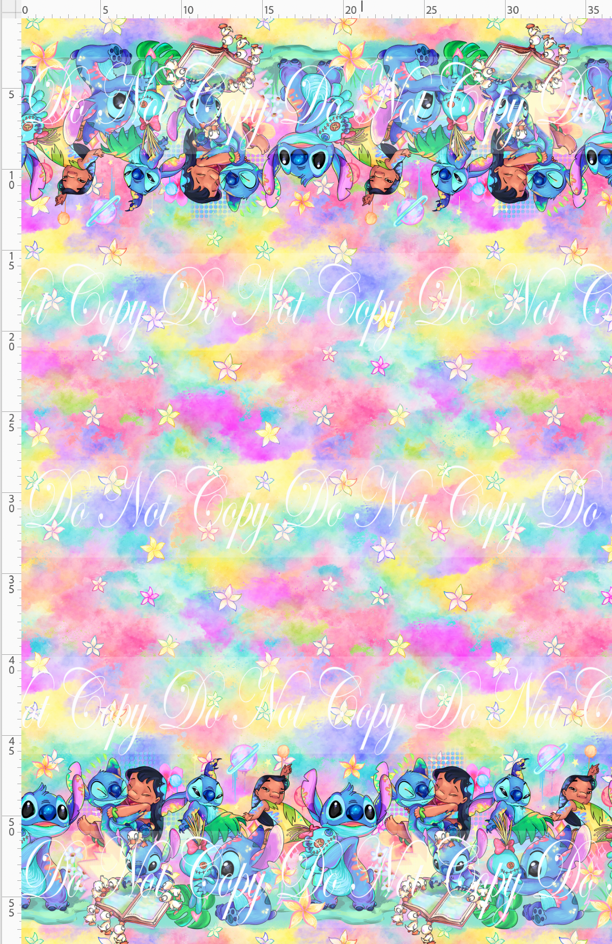 Cosmic 626 - double border - Rainbow