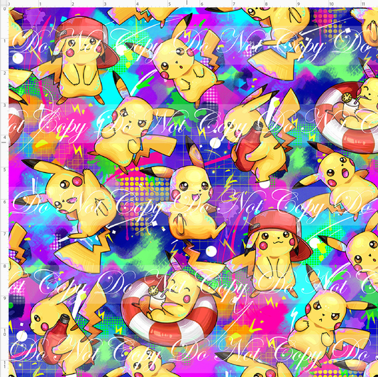Elemental Critters - Chuchu - neon background - regular scale