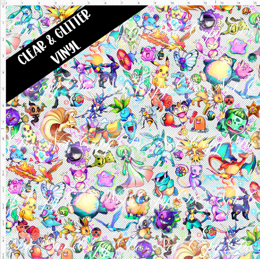Elemental Critters - Main - CLEAR & GLITTER VINYL - regular scale