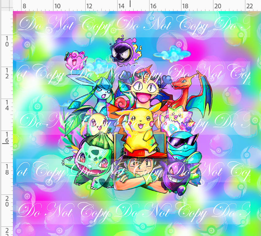 Elemental Critters - Panel - Popular group - colorful background - adult