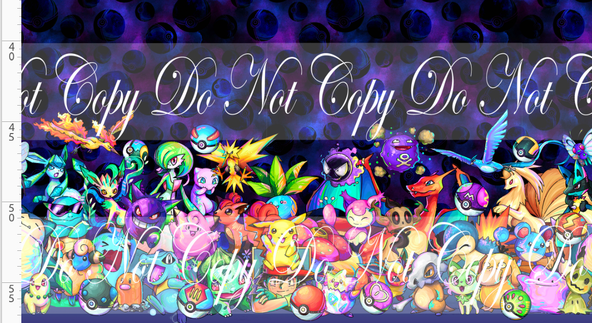 Elemental Critters - double border - blue purple background