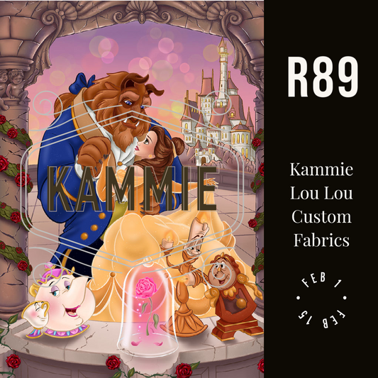 Enchanted Beauty & Gang -  Full Size Blanket Panel 58W x 72H