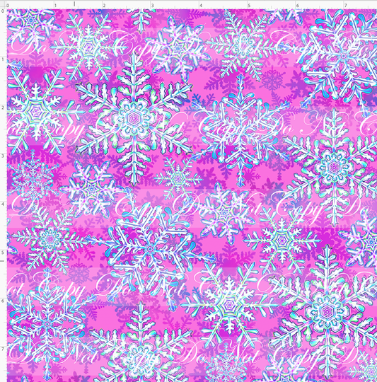 Enchanted Forrest-snowflakes-pink