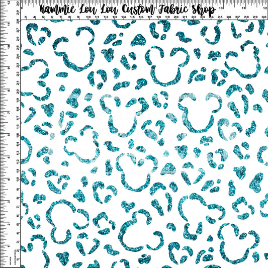Endless Essentials - Wild Silhouettes - Blue ombre Glitter on White - Regular Scale