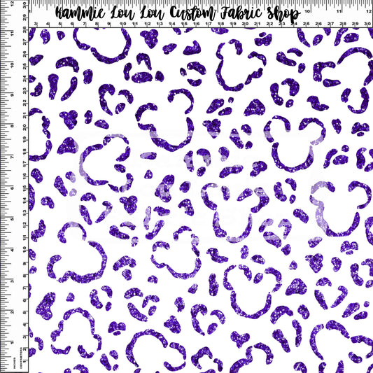 Endless Essentials - Wild Silhouettes - Grape Glitter on White - Regular Scale