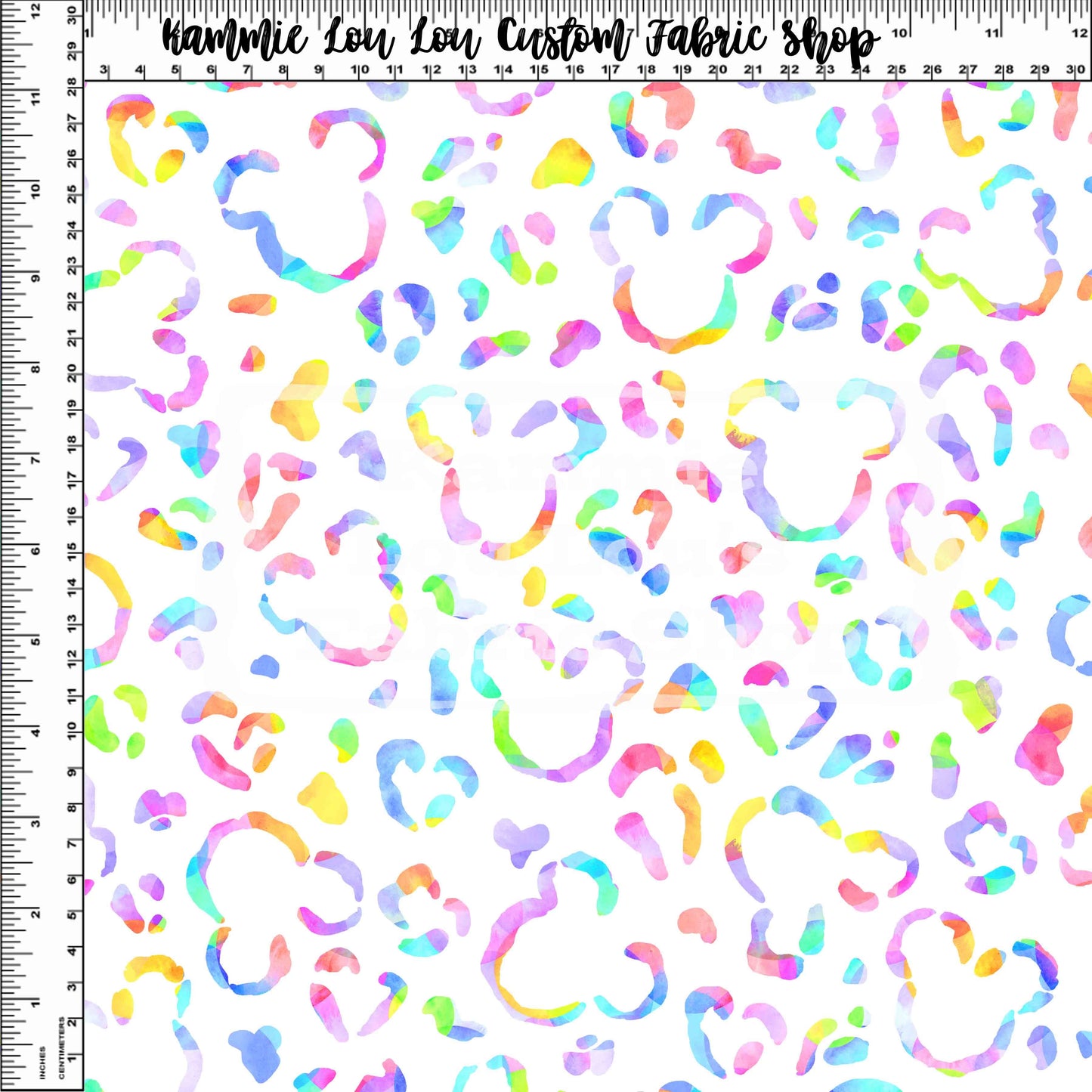 Endless Essentials - Wild Silhouettes - Rainbow on White - Regular Scale