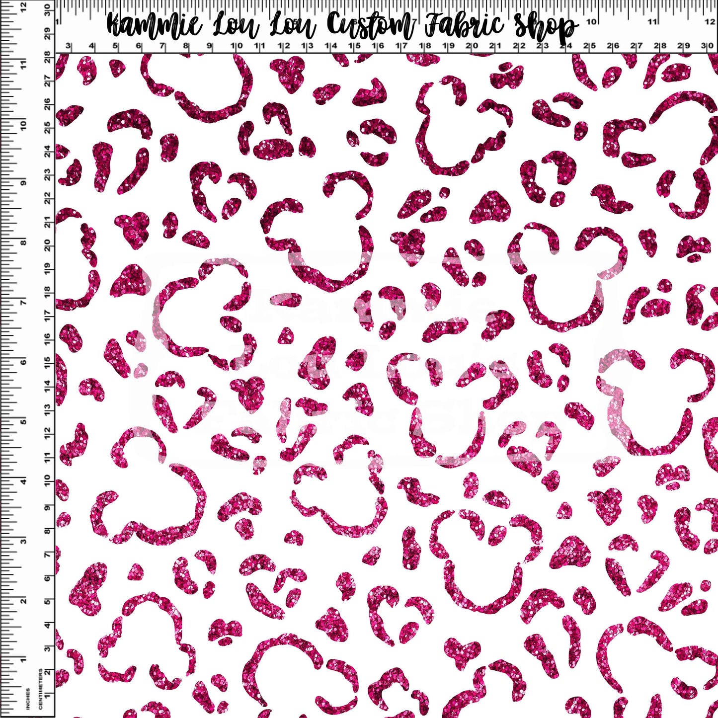 Endless Essentials - Wild Silhouettes - Raspberry Glitter on White - Regular Scale