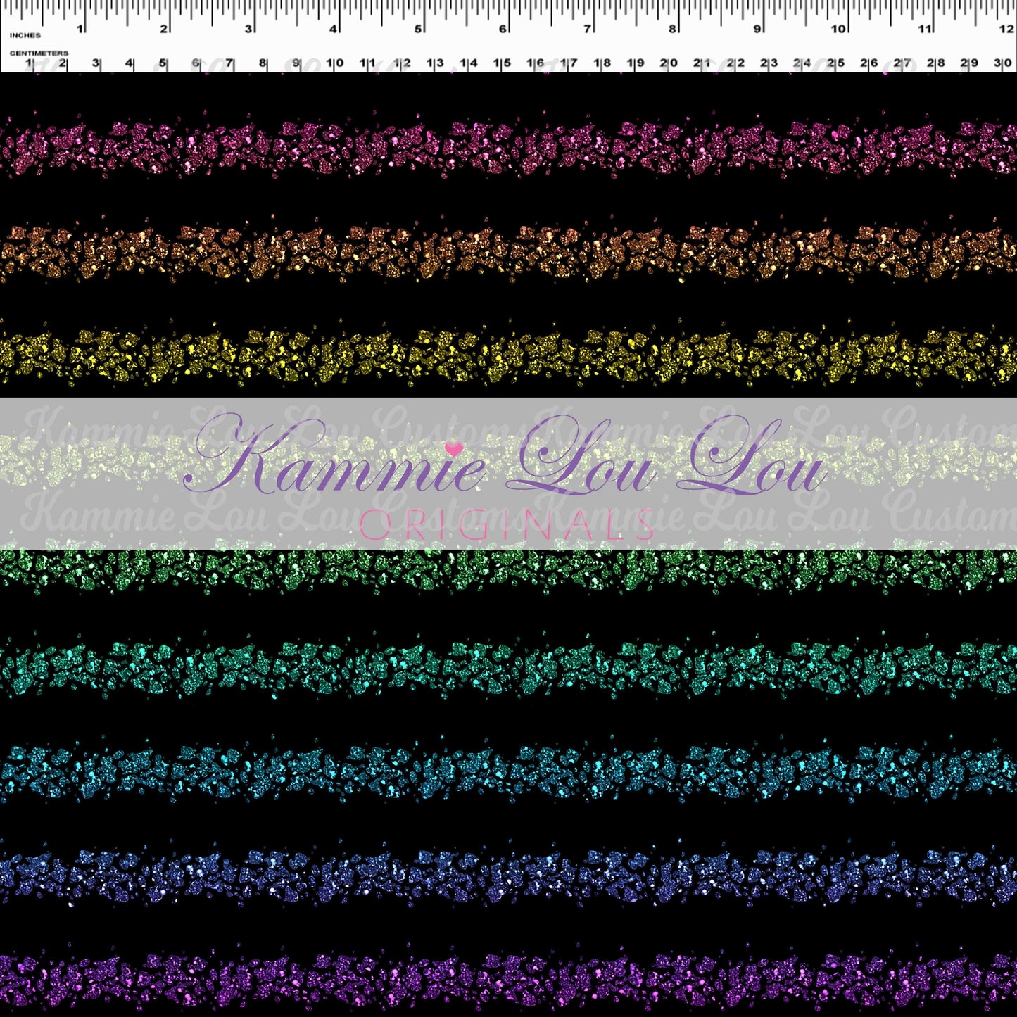 Endless Essentials: Kammieland Most Requested - Black Glitter Stripes