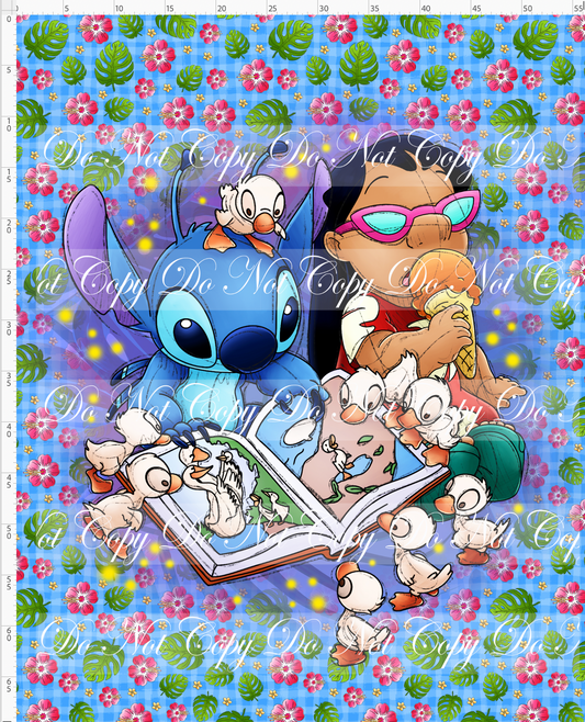 Family Stitches - Full Size Blanket Panel 58W x 72H