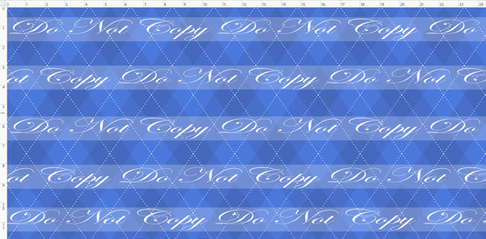 Festive Christmas - Argyle - Cornflower
