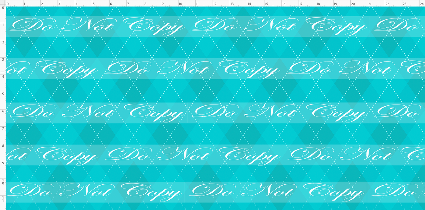 Festive Christmas-Argyle-Turquoise