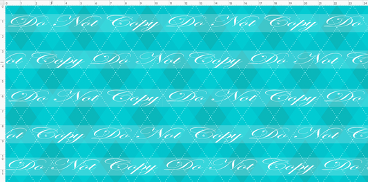 Festive Christmas - Argyle - Turquoise