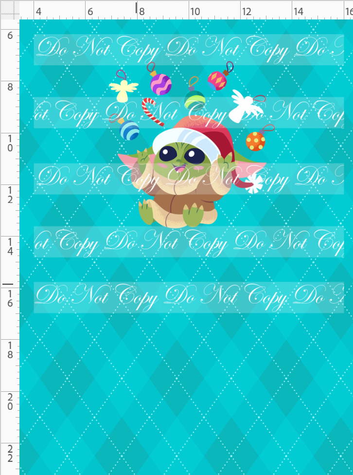 Festive Christmas-Panel-Baby-Turqoise-child