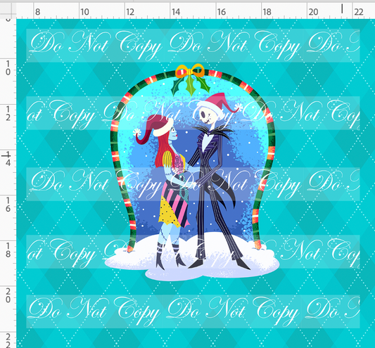 Festive Christmas - Panel - NBC - Turquoise - Adult