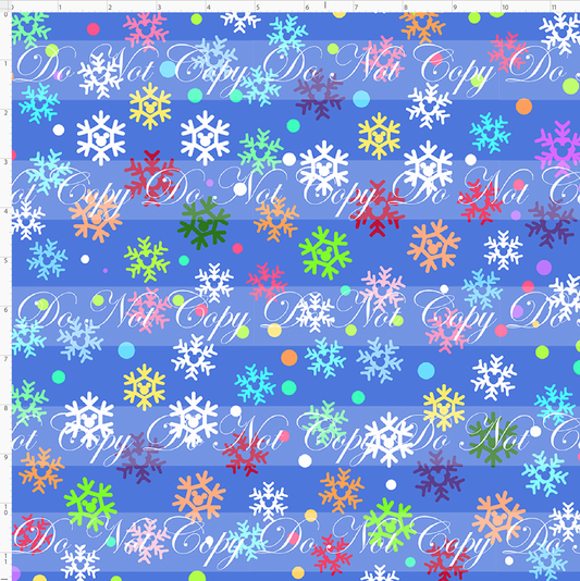 Festive Christmas - Snowflake - Cornflower