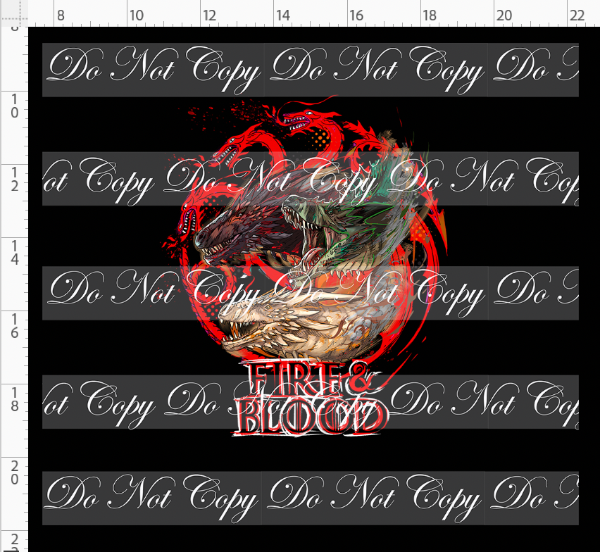 Fire and Blood-Panel-3 dragons fire and blood-black-adult