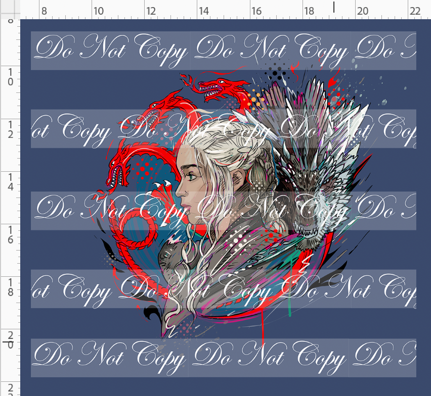 Fire and Blood-Panel-Breaker of chains and dragon-blue-adult