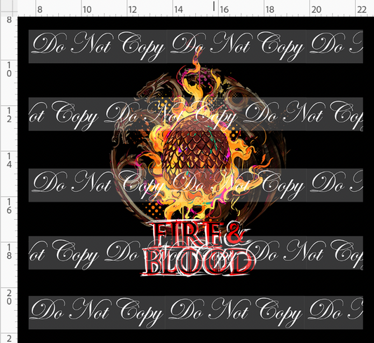 Fire and Blood-Panel-Egg fire and blood-black-adult