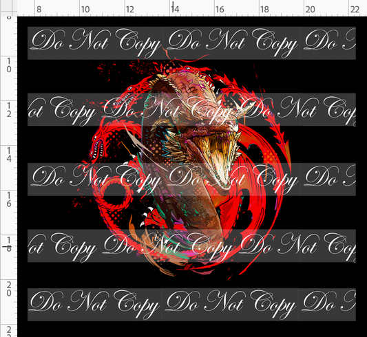 Fire and Blood-Panel-Red Dragon-black-adult
