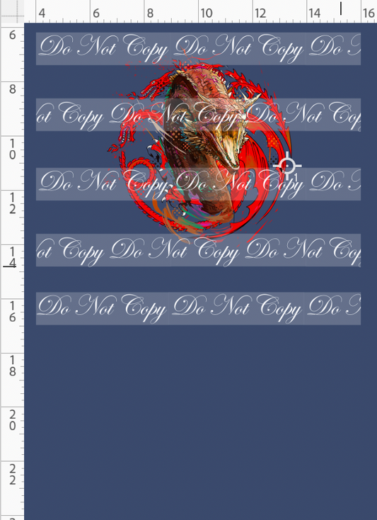 Fire and Blood-Panel-Red Dragon-blue-child